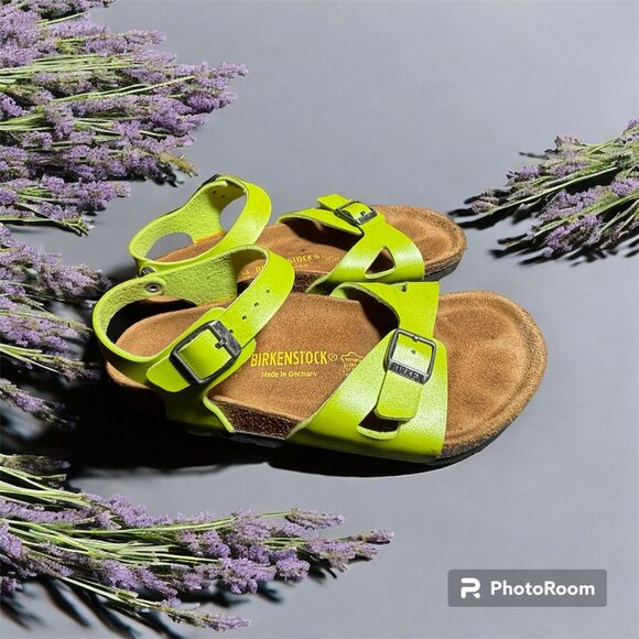 Birkenstock EU 34 rip green sandals
